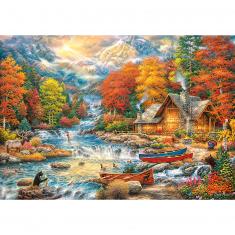 Puzzle 2000 p - Manoir au fil du temps, Puzzle adulte