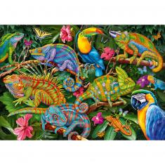 2000 piece puzzle : Amazing Chameleons  
