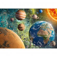 Puzzle mit 2000 Teilen: Planet Erde im Galaxienraum