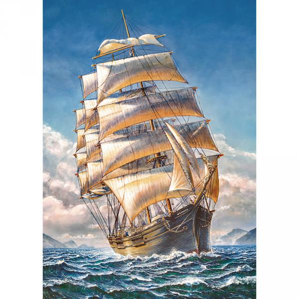 1000 Teile Puzzle: Segeln mit der WR Grace - Timaro-30448