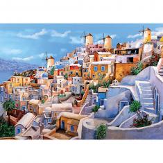1000 piece puzzle : Color di Santorini