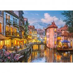 1000 piece puzzle : Evening in Annecy