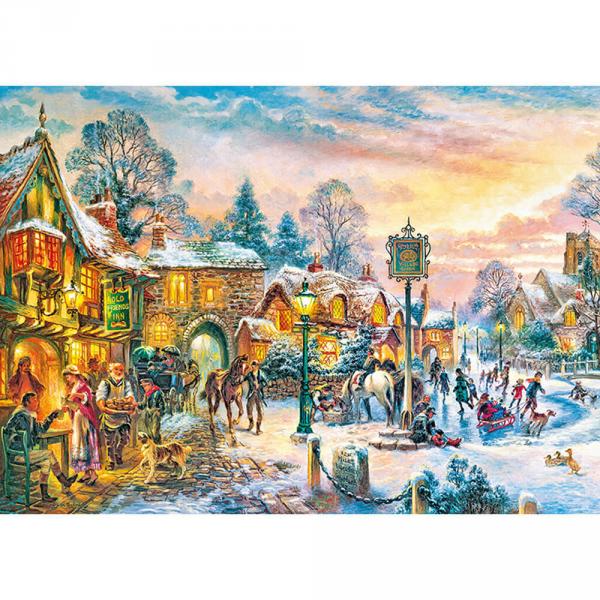 Puzzle 1000 pièces :  Crépuscule d'hiver - Timaro-30370