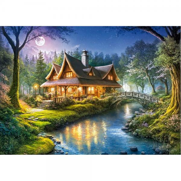 Puzzle de 1000 piezas: La cabaña del forestal - Timaro-30684