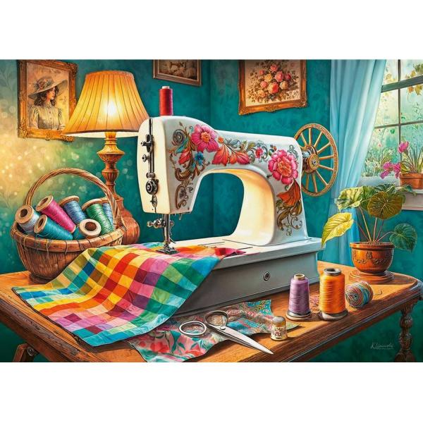 Puzzle 1000 pieces : My Sewing Corner - Timaro-30875