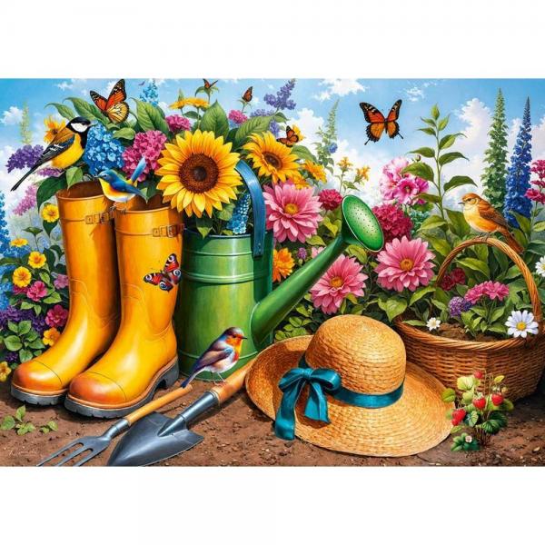 Puzzle 1000 pieces : Golden Boots, Blooming Roots        - Timaro-31087