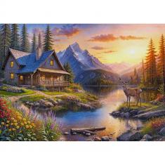 Puzzle 1000 pieces : Mountain Dreams