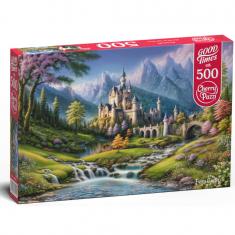 500-teiliges Puzzle: Feenschloss