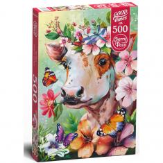 Puzzle 500 pièces : Vache Wow !