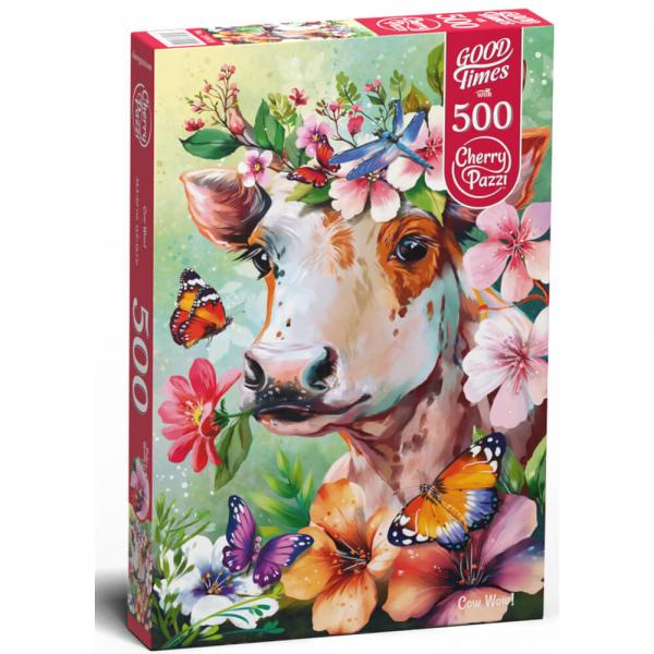 Puzzle de 500 piezas: Vaca ¡Guau! - Timaro-20029