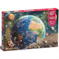 500-teiliges Puzzle: Blick vom Mond