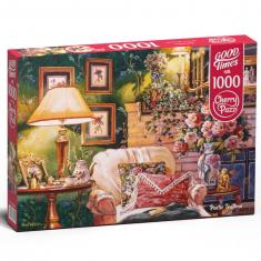 Puzzle 1000 pièces : L'heure du thé poétique