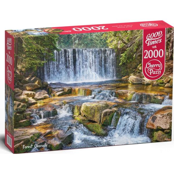 Puzzle de 2000 piezas: Cascada del bosque - Timaro-50149