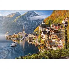 Puzzle de 2000 piezas: Hallstatt a la luz de la mañana