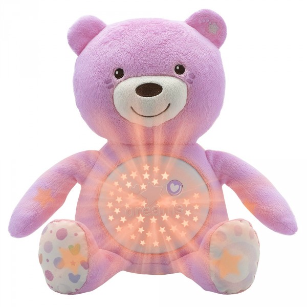 Ourson Projecteur Baby Bear : Rose - Chicco-00008015100000