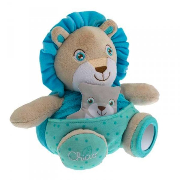 Peluche Soft Cuddles : Lion bleu - Chicco-00007706000000