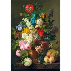  Puzzle Compact 1000 pièces : Van Dael - Bol de fleurs