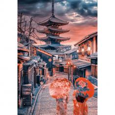 500-teiliges Puzzle: Abend in Kyoto