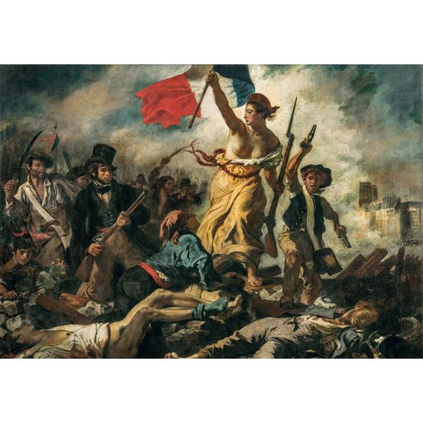  Puzzle Compact 1000 Teile: Delacroix – Liberty Leadring People - Clementoni-39973
