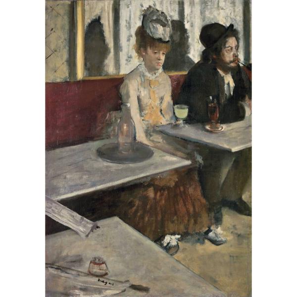  Puzzle Compact 1000 Teile: Degas - Dans un Café - Clementoni-39974