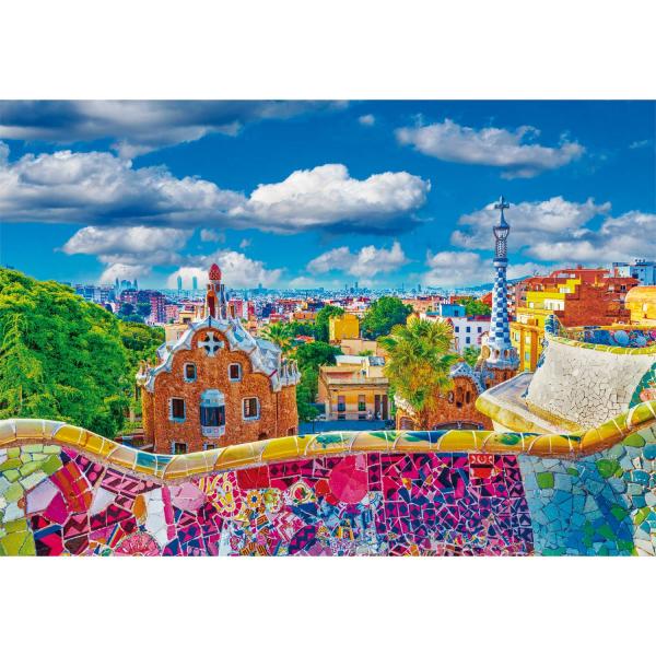 Puzzle Compact 1000 pieces : Barcelona, Park Güel  - Clementoni-39954