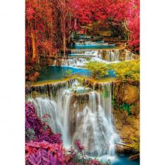 Puzzle de 1000 piezas: coloridas cataratas tailandesas