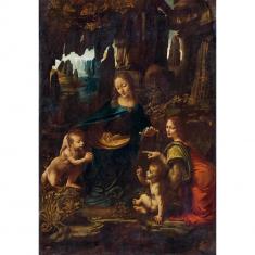  Puzzle Compact 1000 pièces : De Vinci - La Vierge aux Rochers