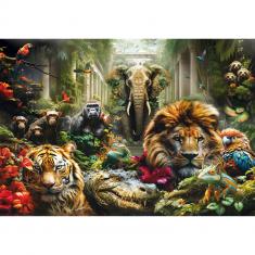 1000-teiliges Puzzle: Mystischer Dschungel