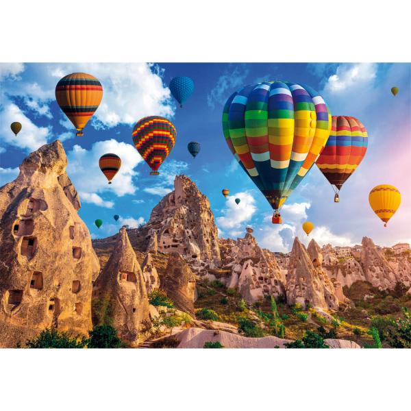 1000-teiliges Puzzle: Luftballons in Kappadokien - Clementoni-39825