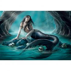 Puzzle Compact 1000 pieces : Anne Stokes : Siren's lament 