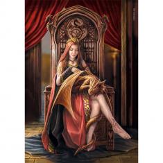 Puzzle Compact 1000 pieces : Anne Stokes - Friends forever 