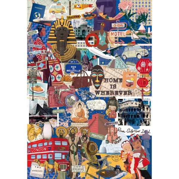 Puzzle Compact 1000 pieces : More is more : Travel & Cultures  - Clementoni-37072