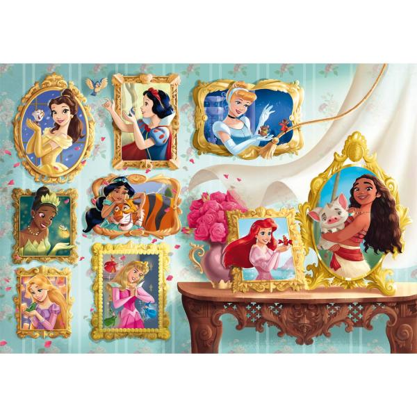 Puzzle Compact 1000 pieces : Disney Princess  - Clementoni-37046