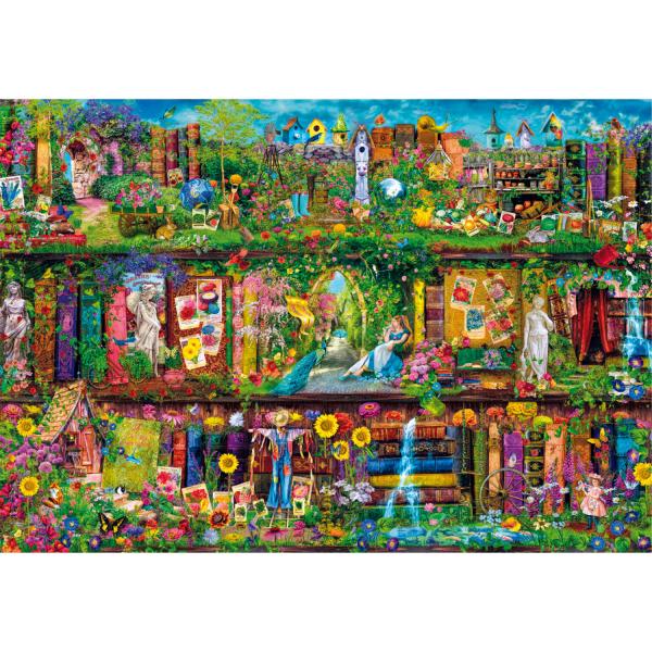 6000 piece puzzle : Garden Shelf - Clementoni-36532