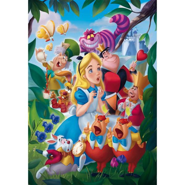 Puzzle Compact 1000 pieces : Alice au Pays des Merveilles  - Clementoni-39952