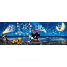 Puzzle Panorama 1000 pieces  : Mickey & Minnie 