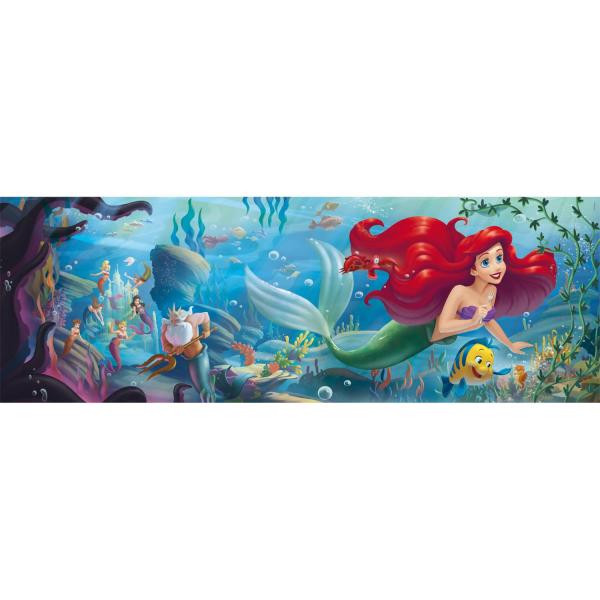  Puzzle Panorama 1000 piezas : La Petite Sirène - Clementoni-39893