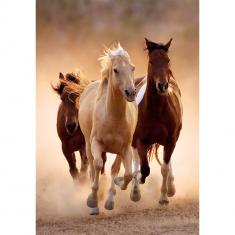 Puzzle de 1000 piezas: Caballos corriendo