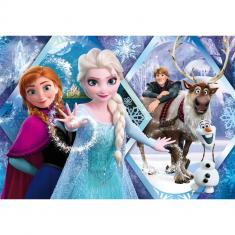 Puzzle 104 pièces : La Reine des Neiges