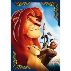 Puzzle 104 pieces : Lion king