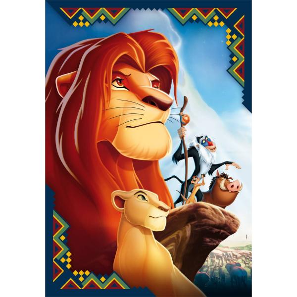 Puzzle 104 pieces : Lion king - Clementoni-25052