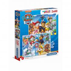 Puzzle 2 x 60 pièces : Pat'Patrouille (Paw Patrol)