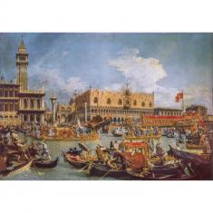 Puzzle 1000 pièces + poster : Le Retour de Bucentor, Canaletto