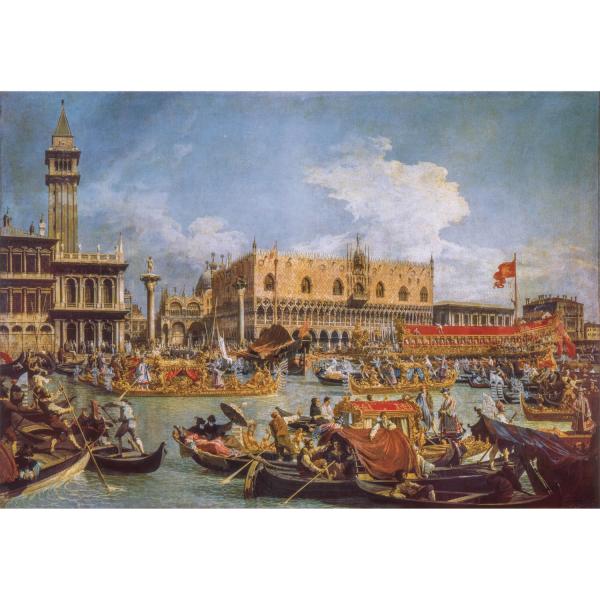 Puzzle de 1000 piezas: El regreso de Bucentor, Canaletto - Clementoni-39792