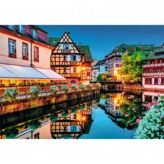 Puzzle mit 500 Teilen: Altstadt von Straßburg