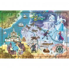 Puzzle mit 1000 Teilen: Disney Story Maps: Frozen