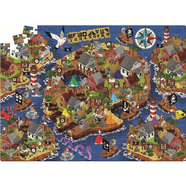 Puzzle mit 300 Teilen: Mixtery: Der Piratenschatz - Clementoni-21710