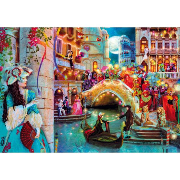 Puzzle Compact 1000 pieces : Canival Moon  - Clementoni-39990