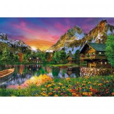 Puzzle mit 6000 Teilen: Alpensee