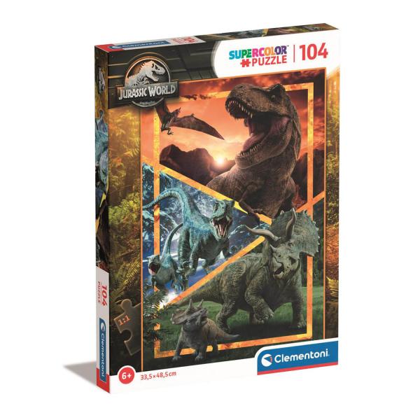 Puzzle de 104 piezas: Jurassic World - Clementoni-27181